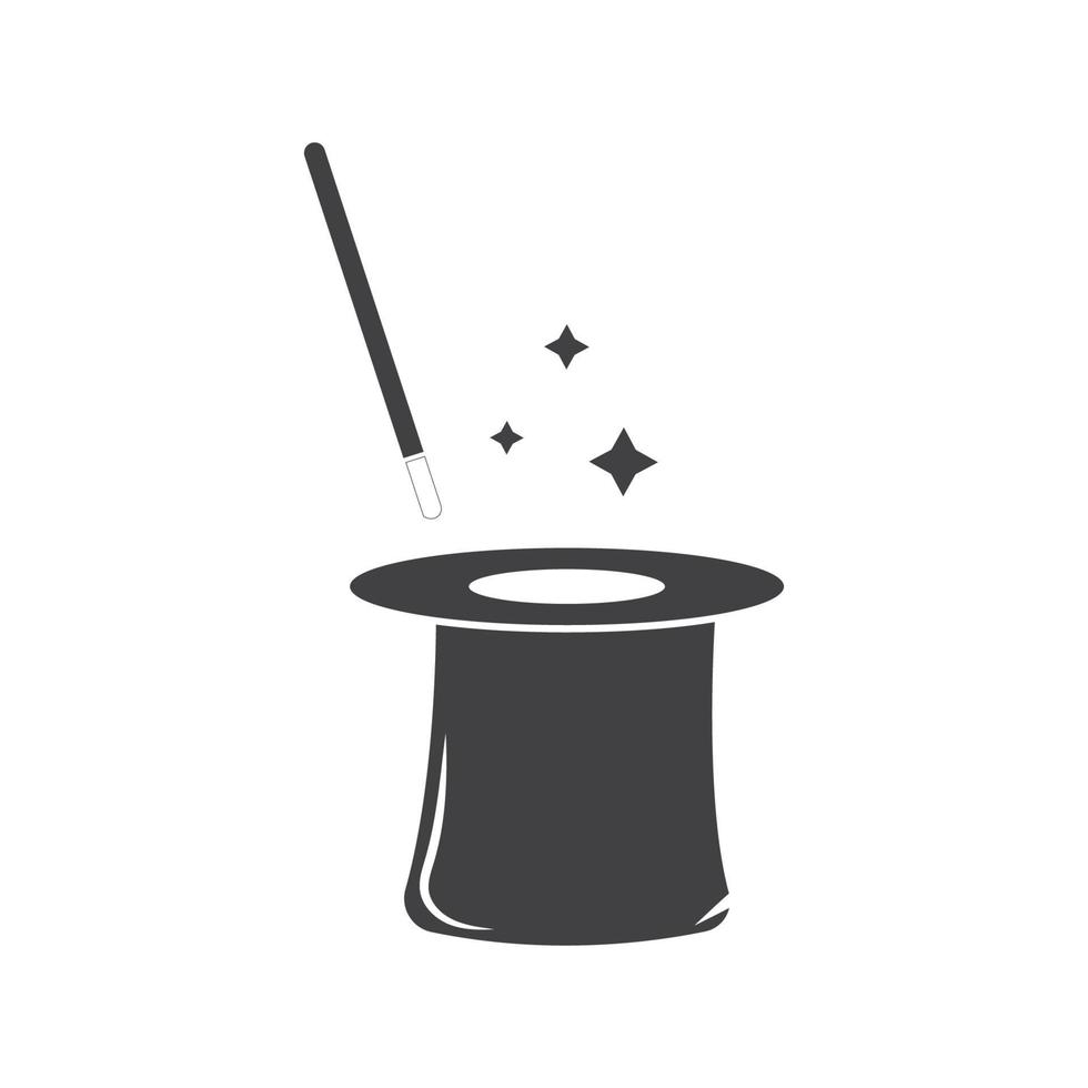 Wand Magic hat icon vector template