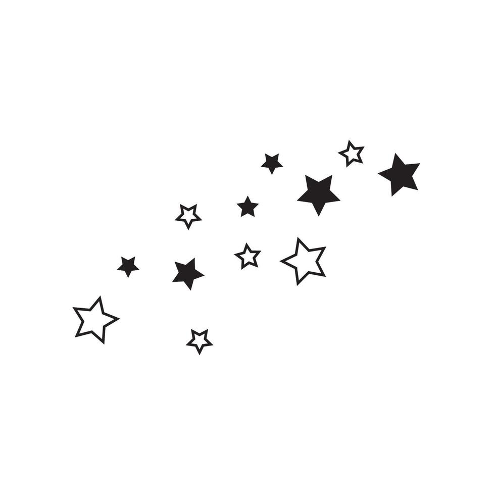 Star icon Template vector illustration design