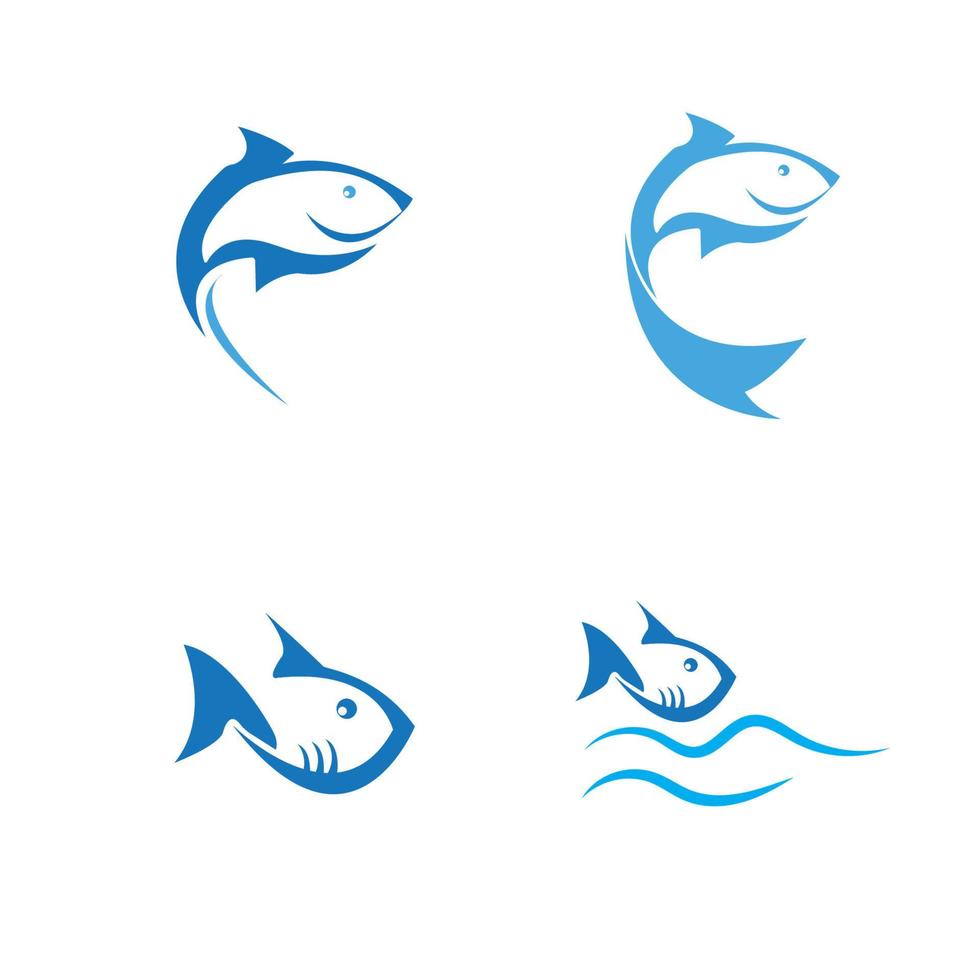 Fish logo template. Creative vector symbol