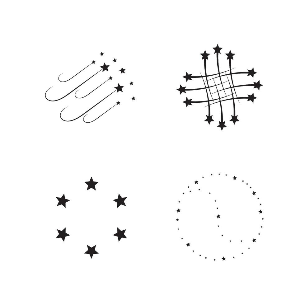 Star icon Template vector illustration design