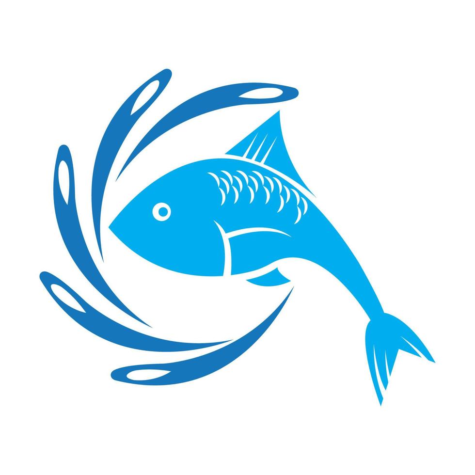 Fish logo template. Creative vector symbol 4845489 Vector Art at Vecteezy