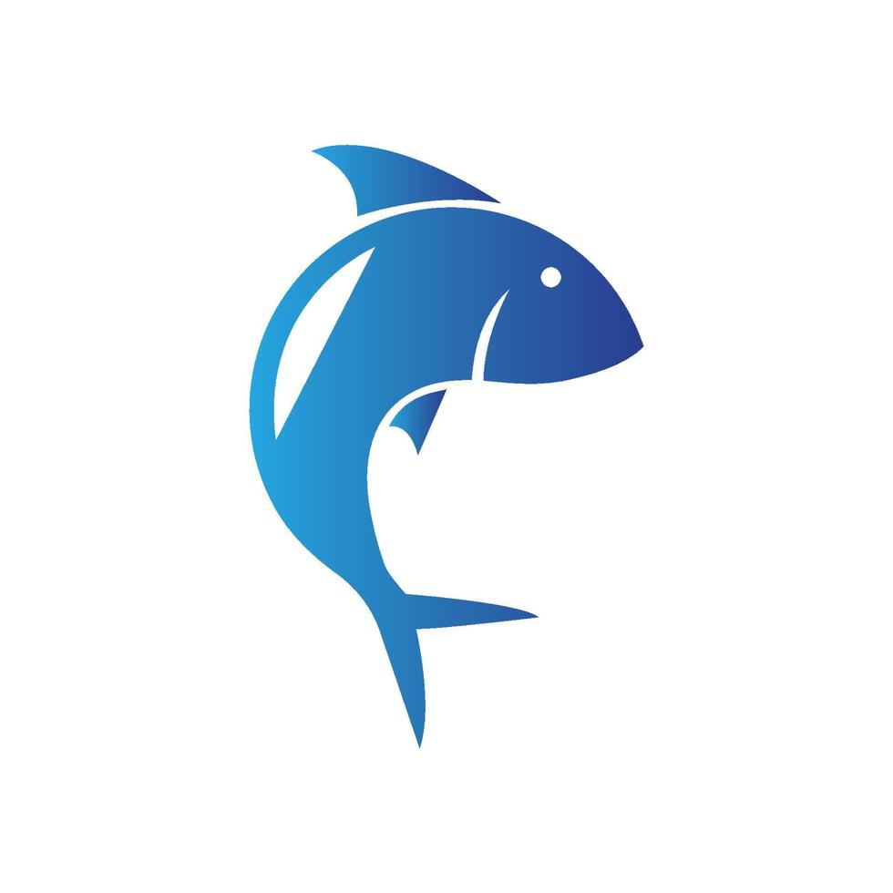 Fish logo template. Creative vector symbol