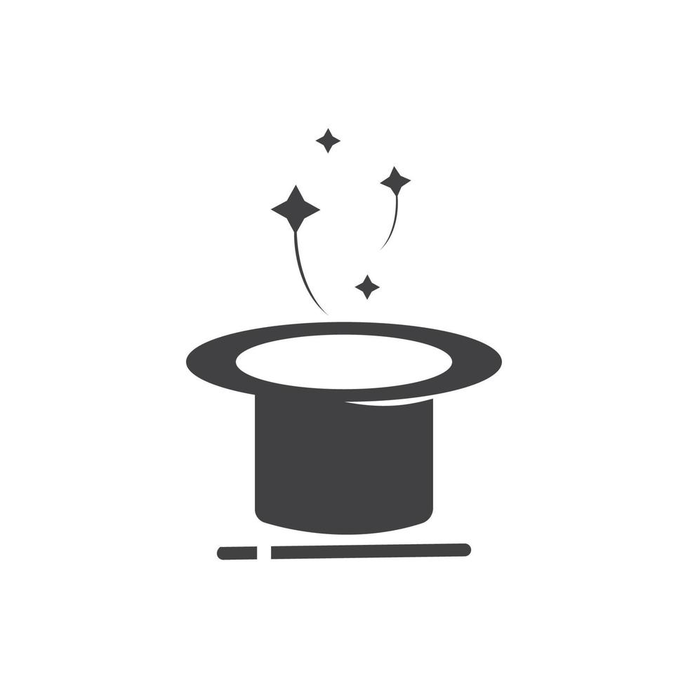 Wand Magic hat icon vector template