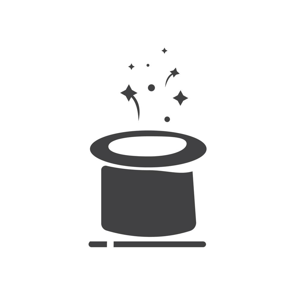 Wand Magic hat icon vector template