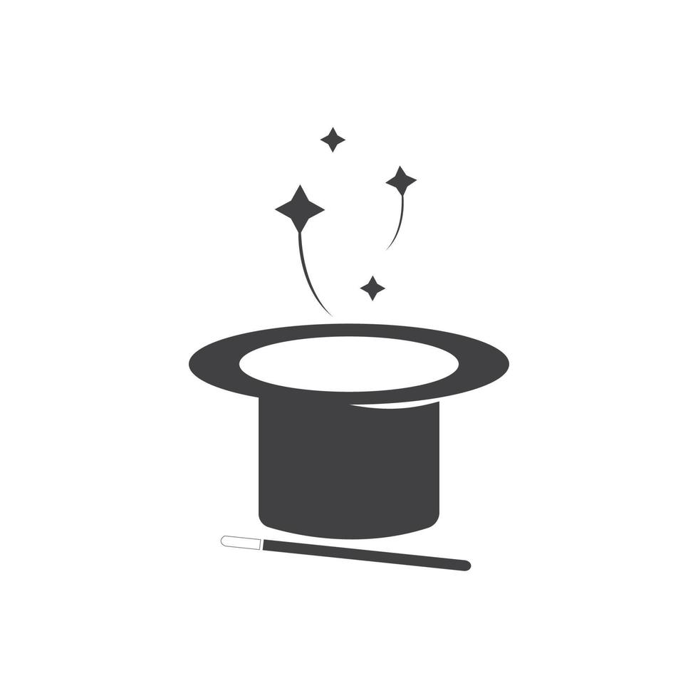 Wand Magic hat icon vector template