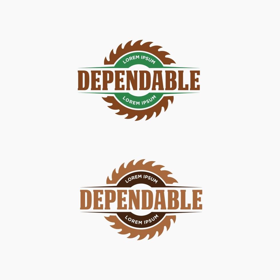 Stump Grinding Vector Logo Design template