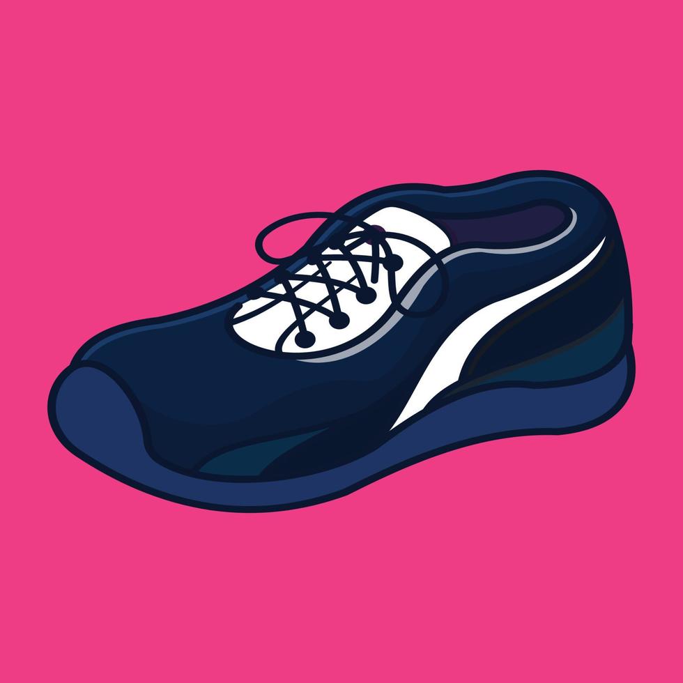 Colorful trendy sport training running tennis shoes vector