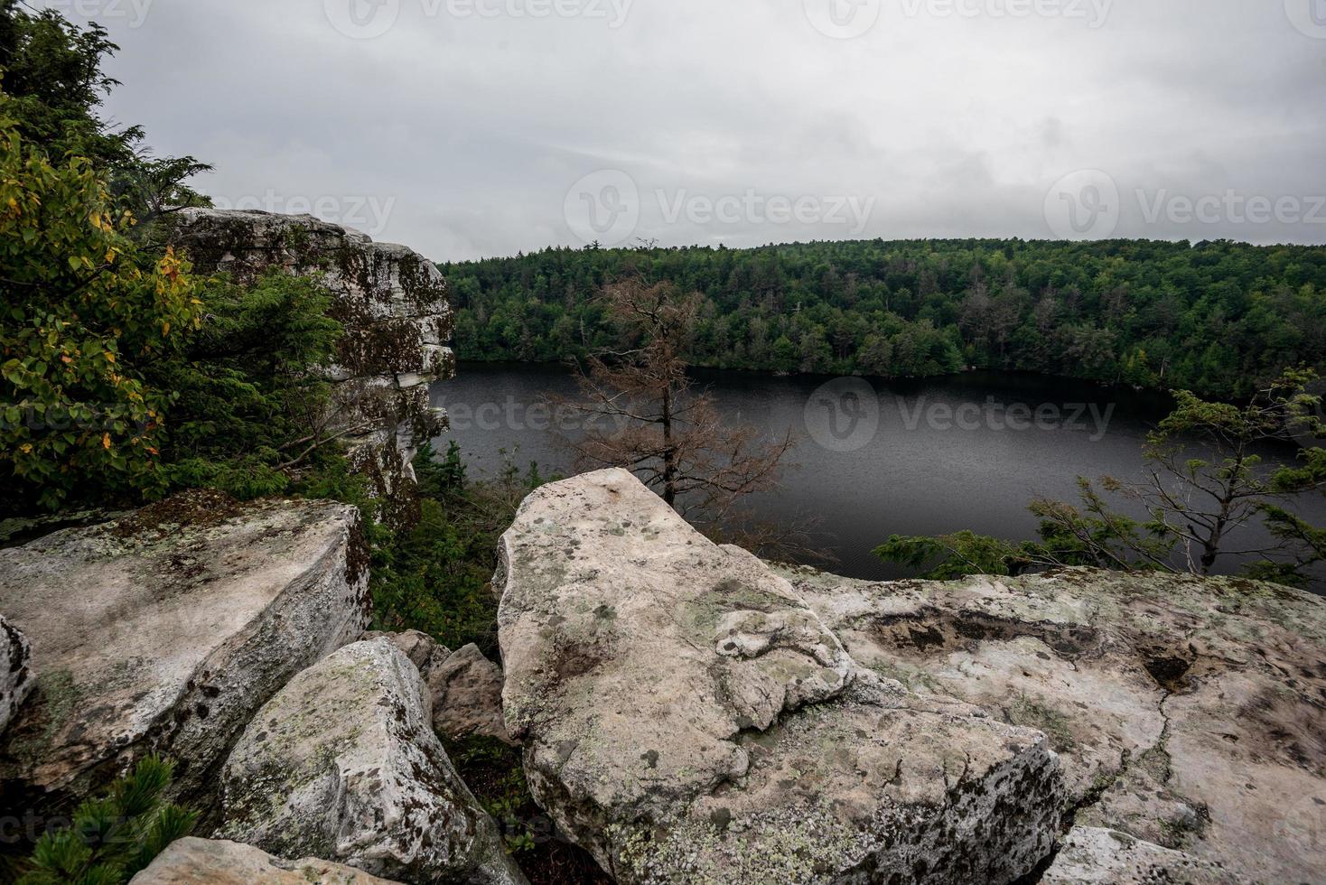 Fog Over the Lake Minnewaska photo