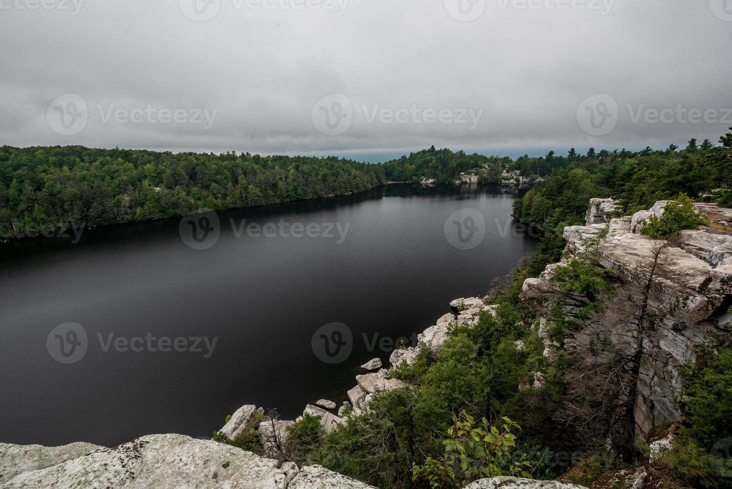 Fog Over the Lake Minnewaska photo