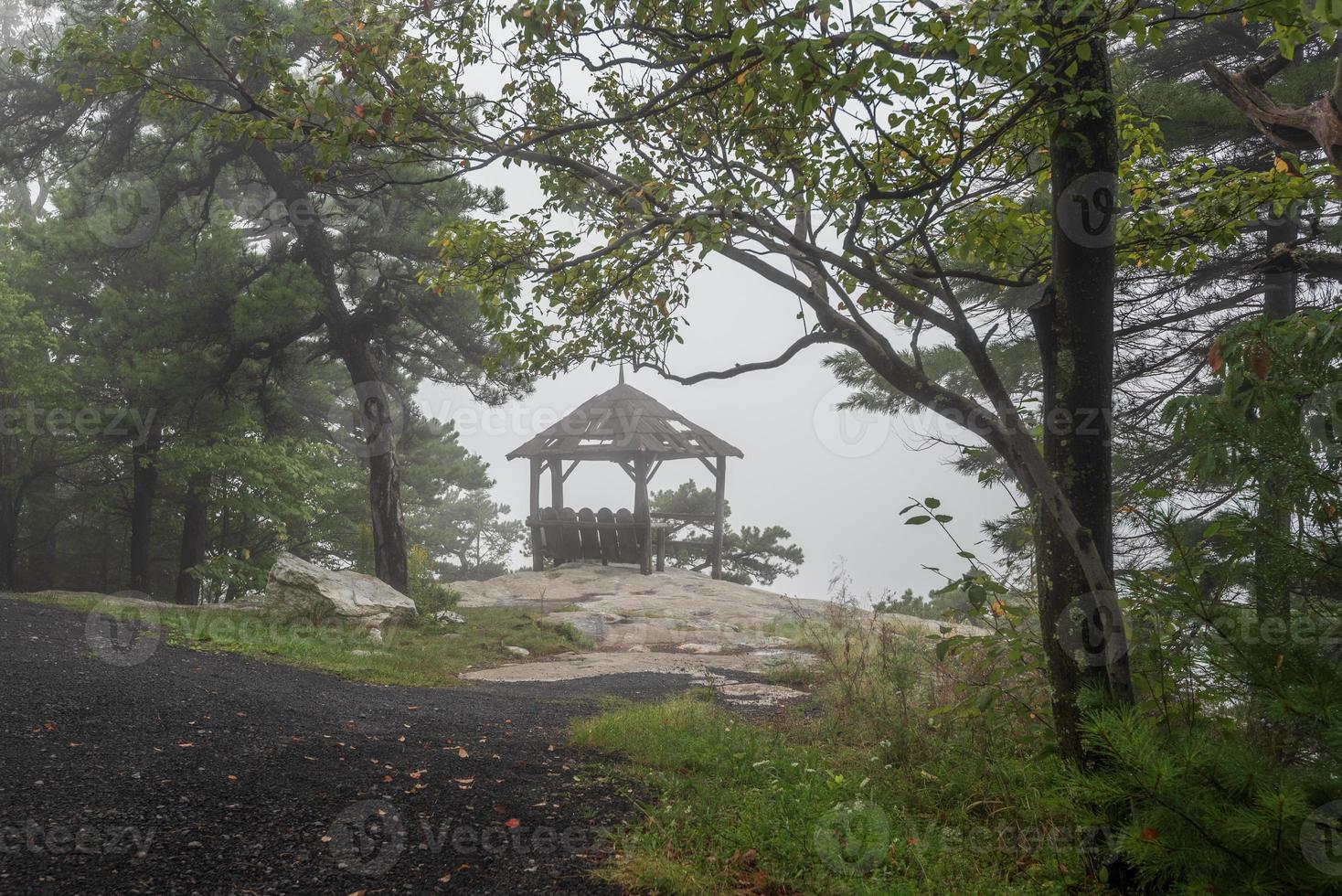 Fog Over the Lake Minnewaska photo