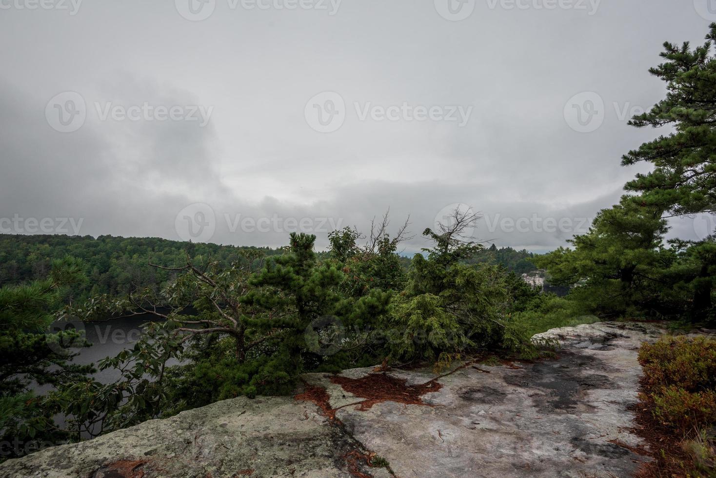 Fog Over the Lake Minnewaska photo