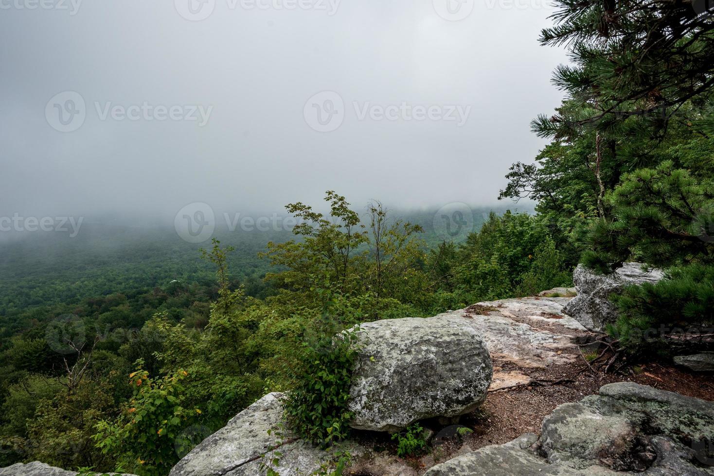 Fog Over the Lake Minnewaska photo