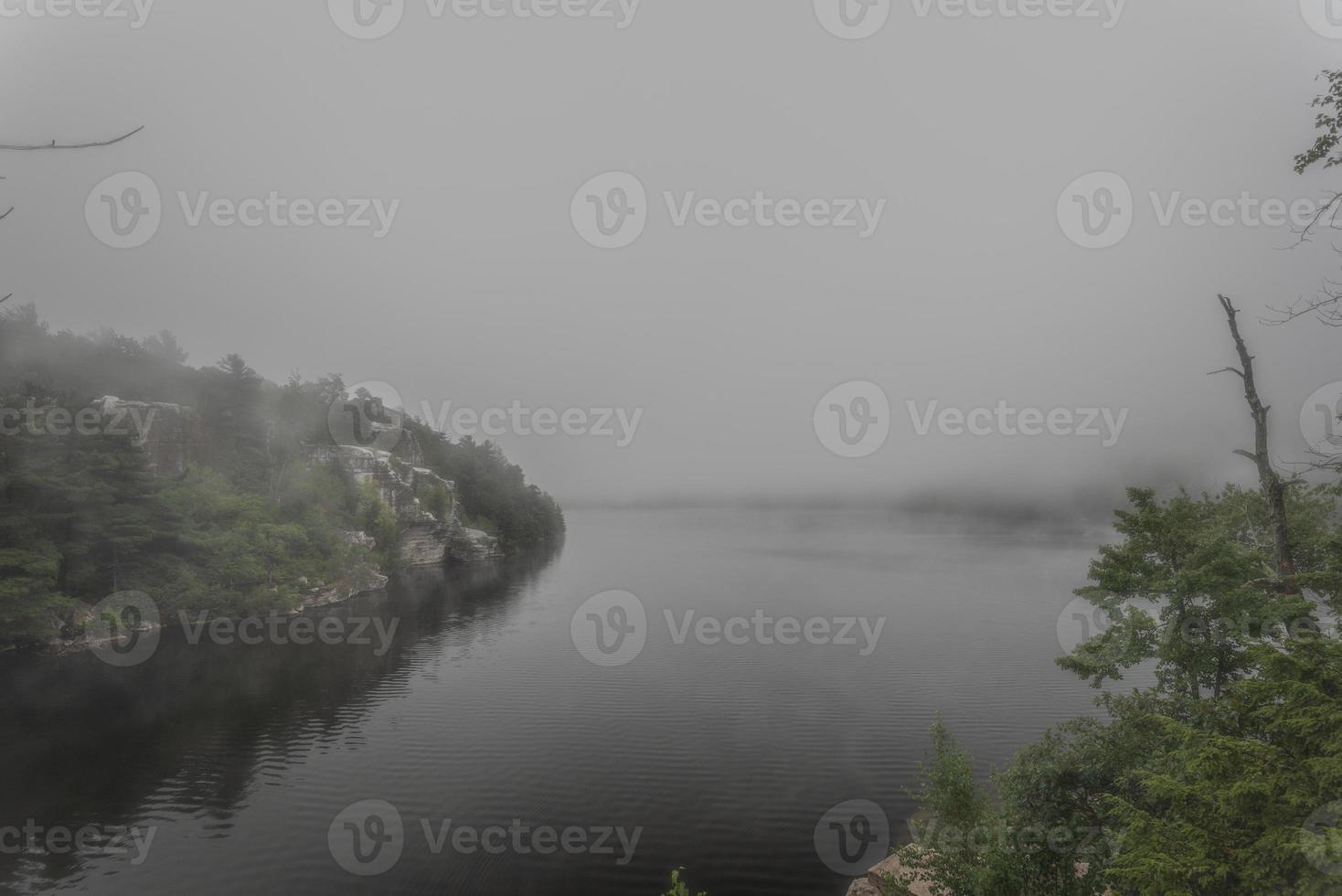 Fog Over the Lake Minnewaska photo