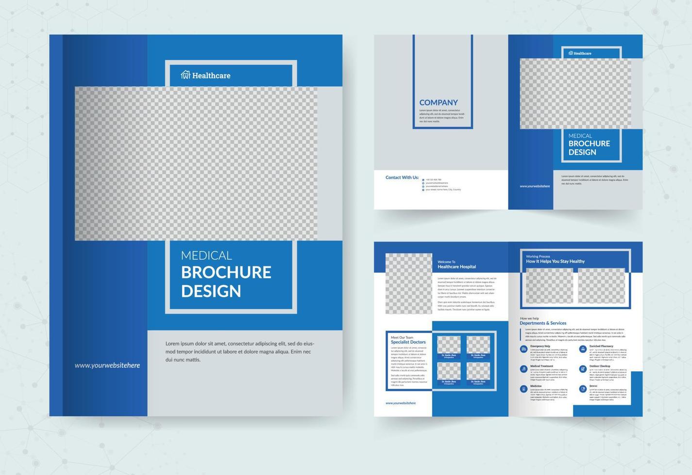 Medical Brochure Template vector