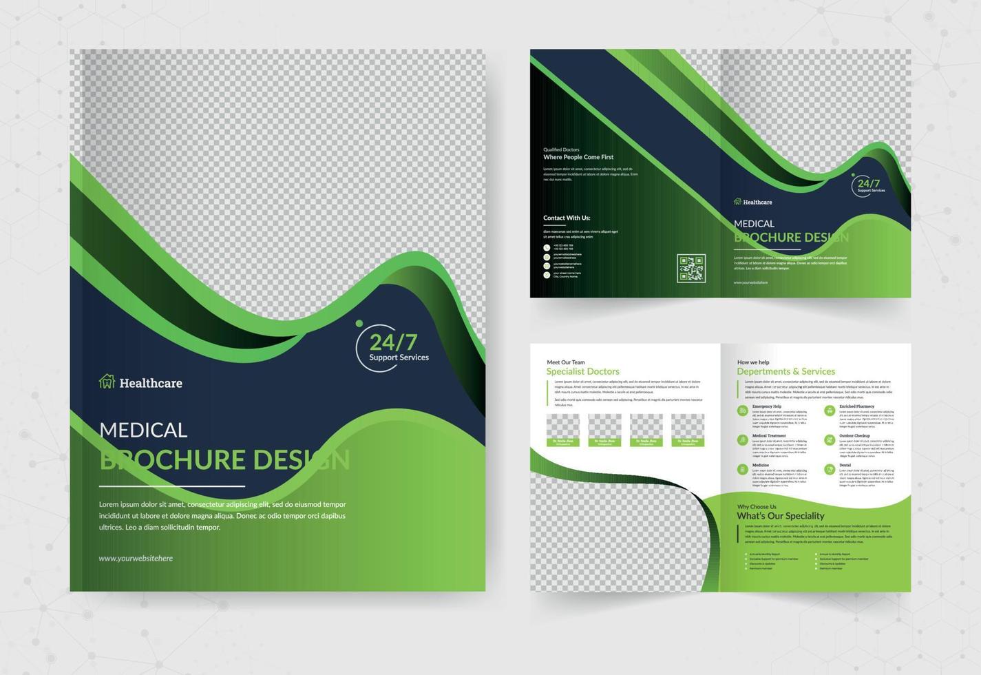 Medical Brochure Template vector