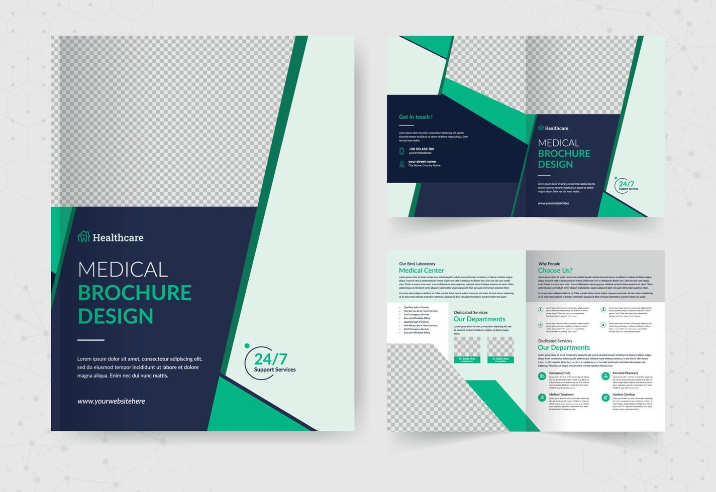 Medical Brochure Template vector