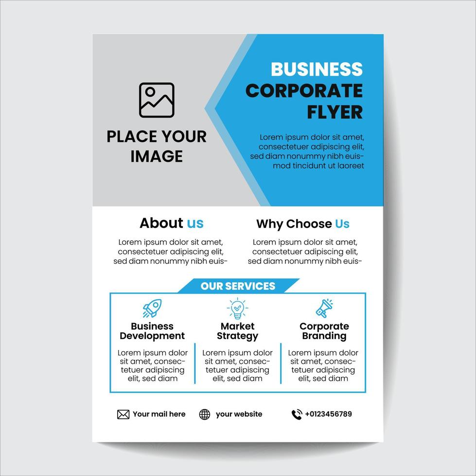 Corporate Business Flyer design template vector