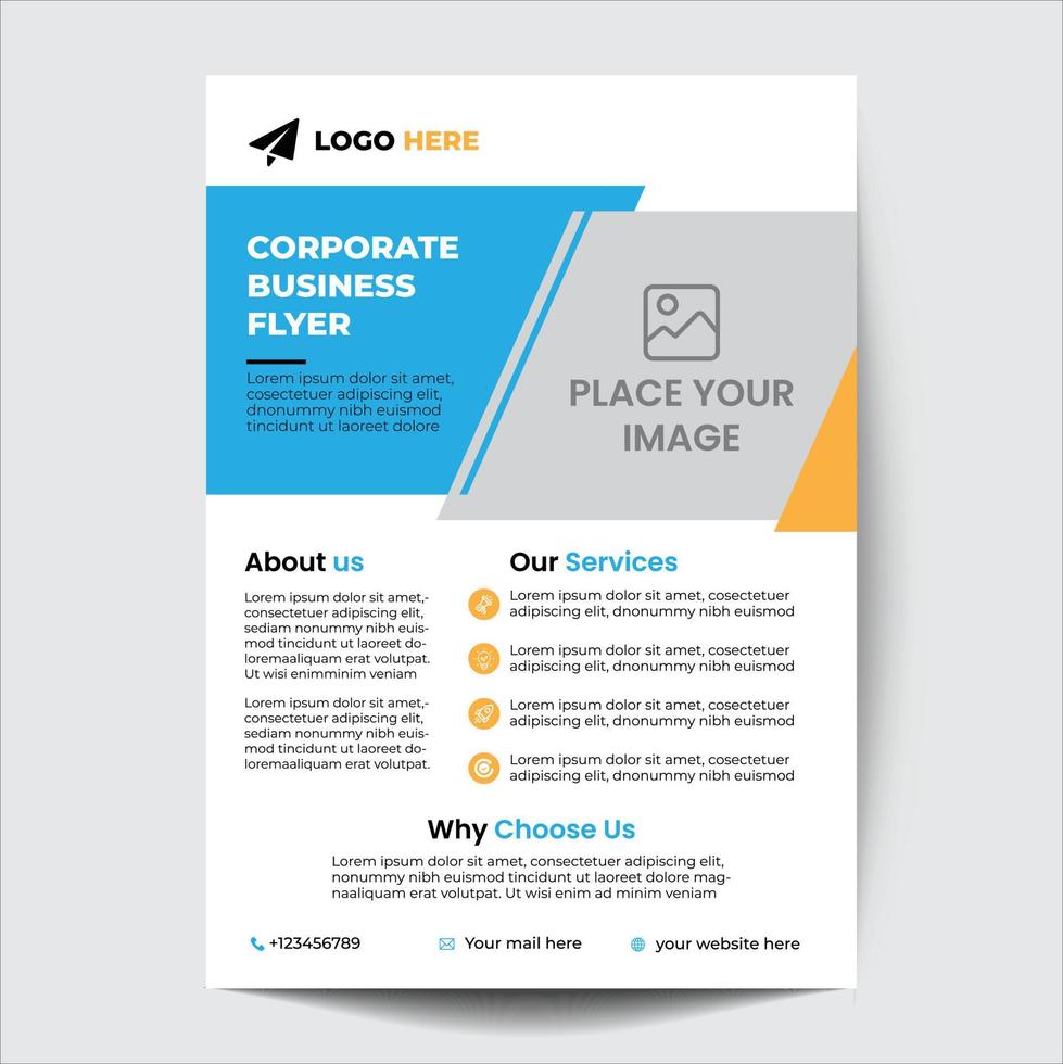 Corporate Business Flyer design template vector