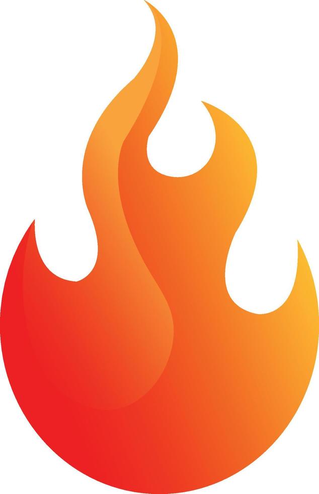 fire icon logo vector