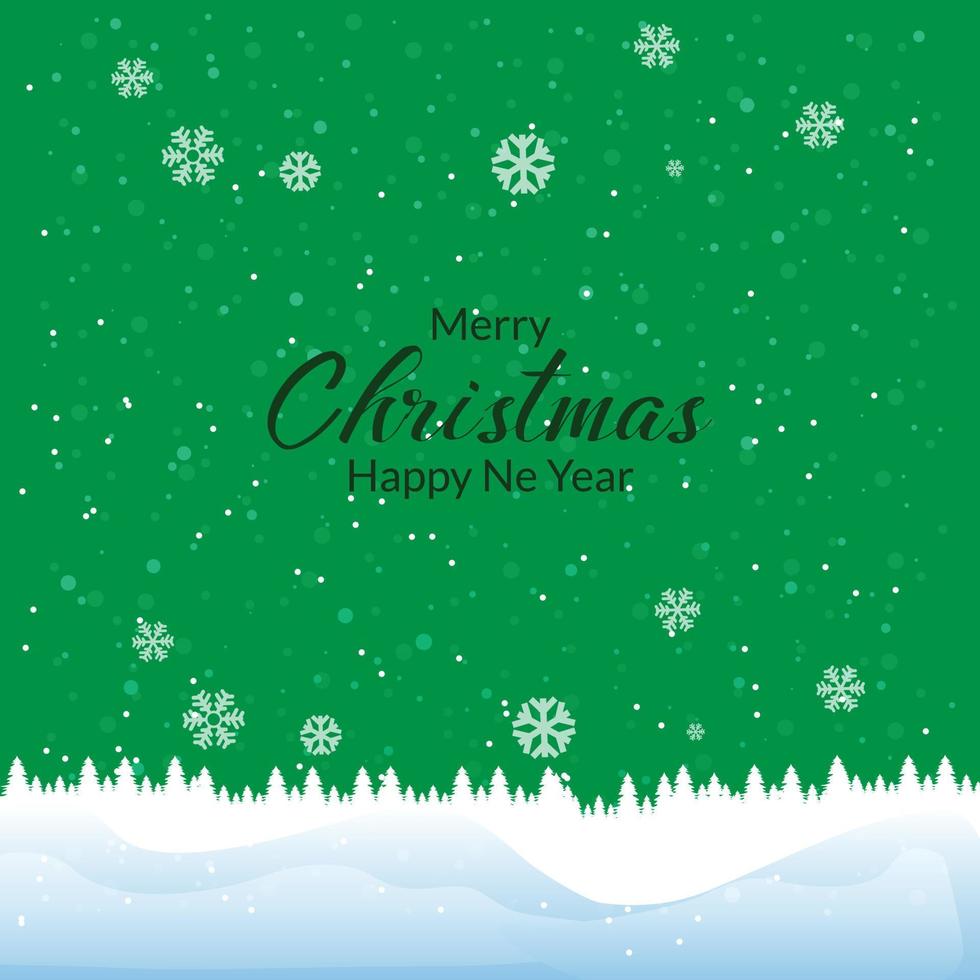 Christmas Background with snow vector