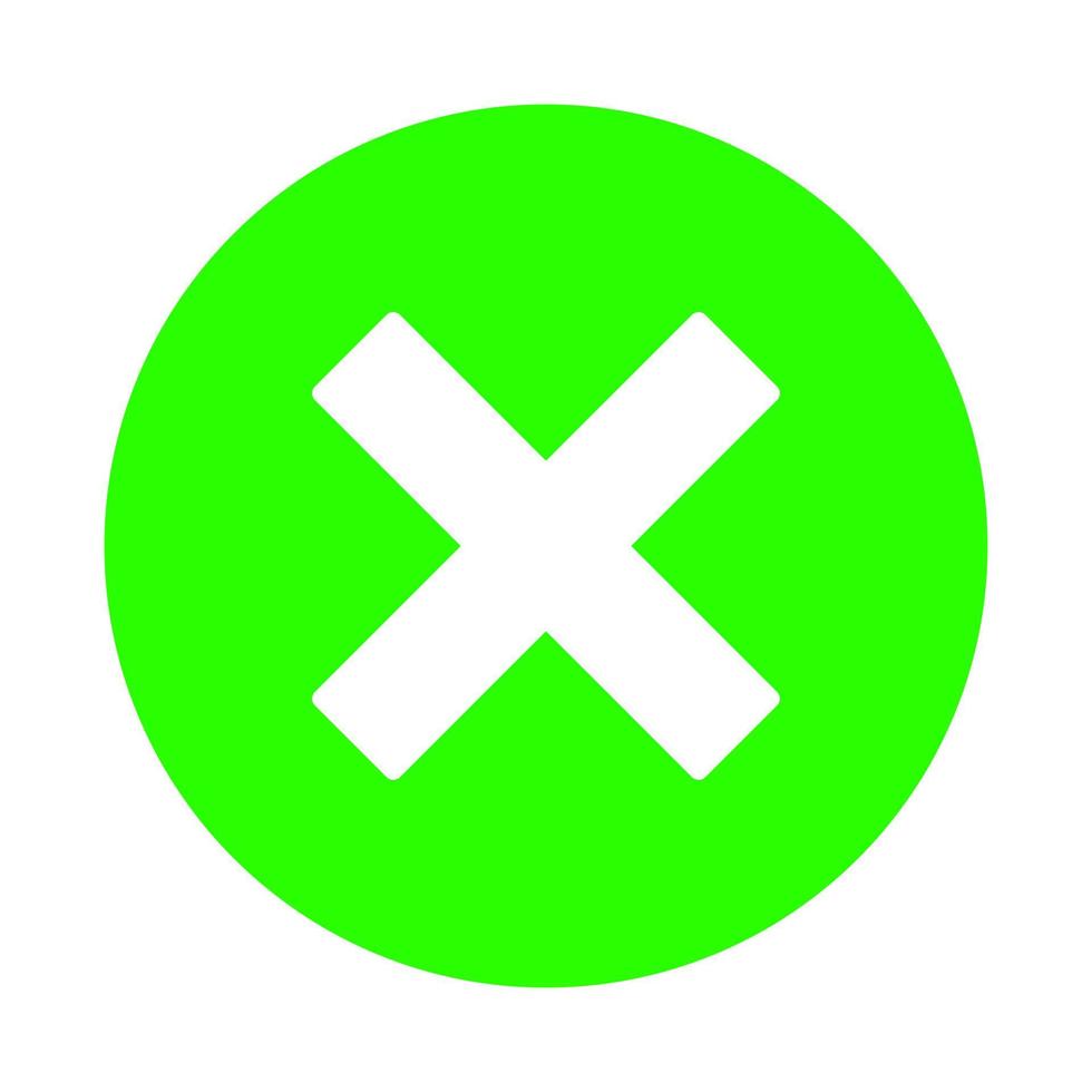 Error symbol on white background vector