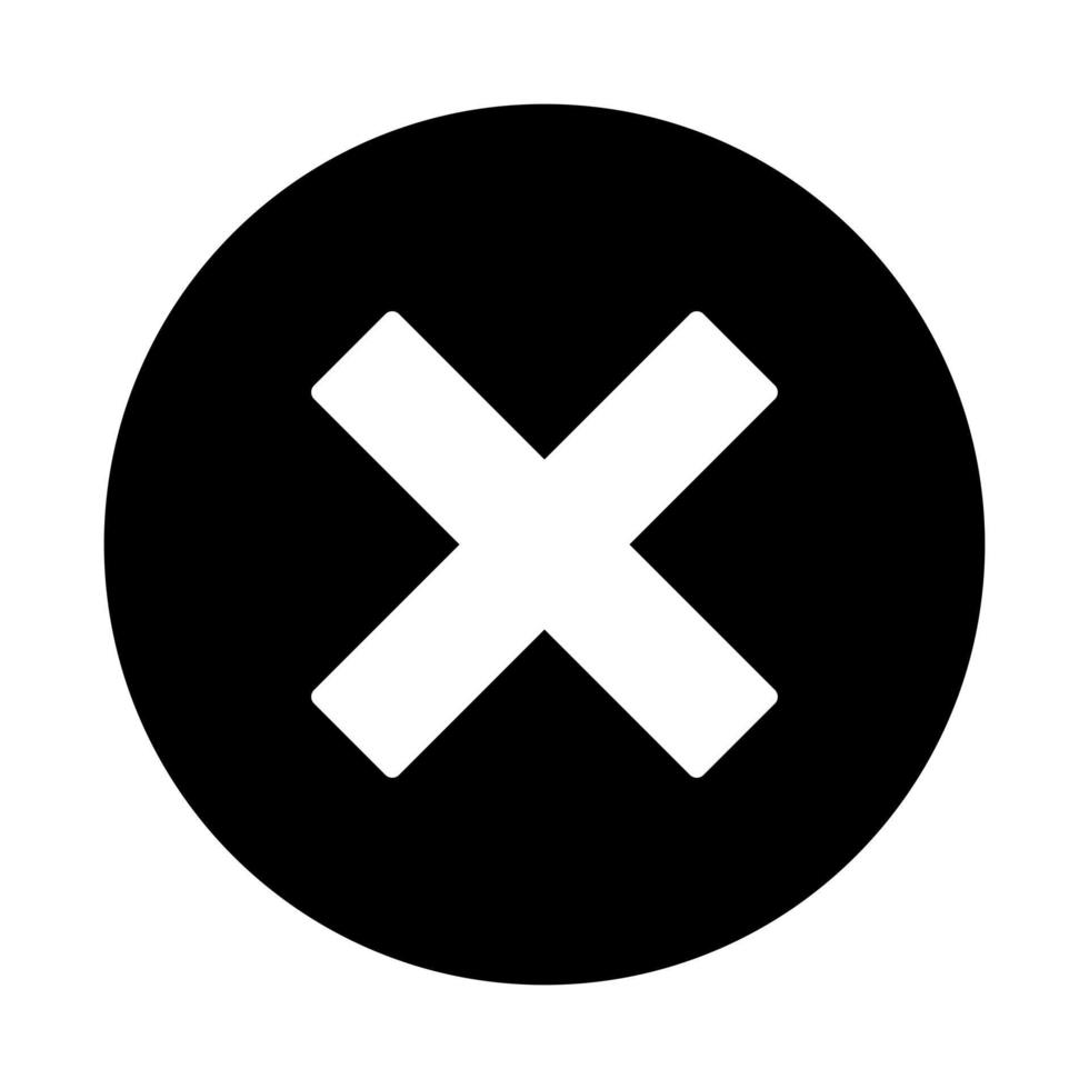 Error symbol on white background vector
