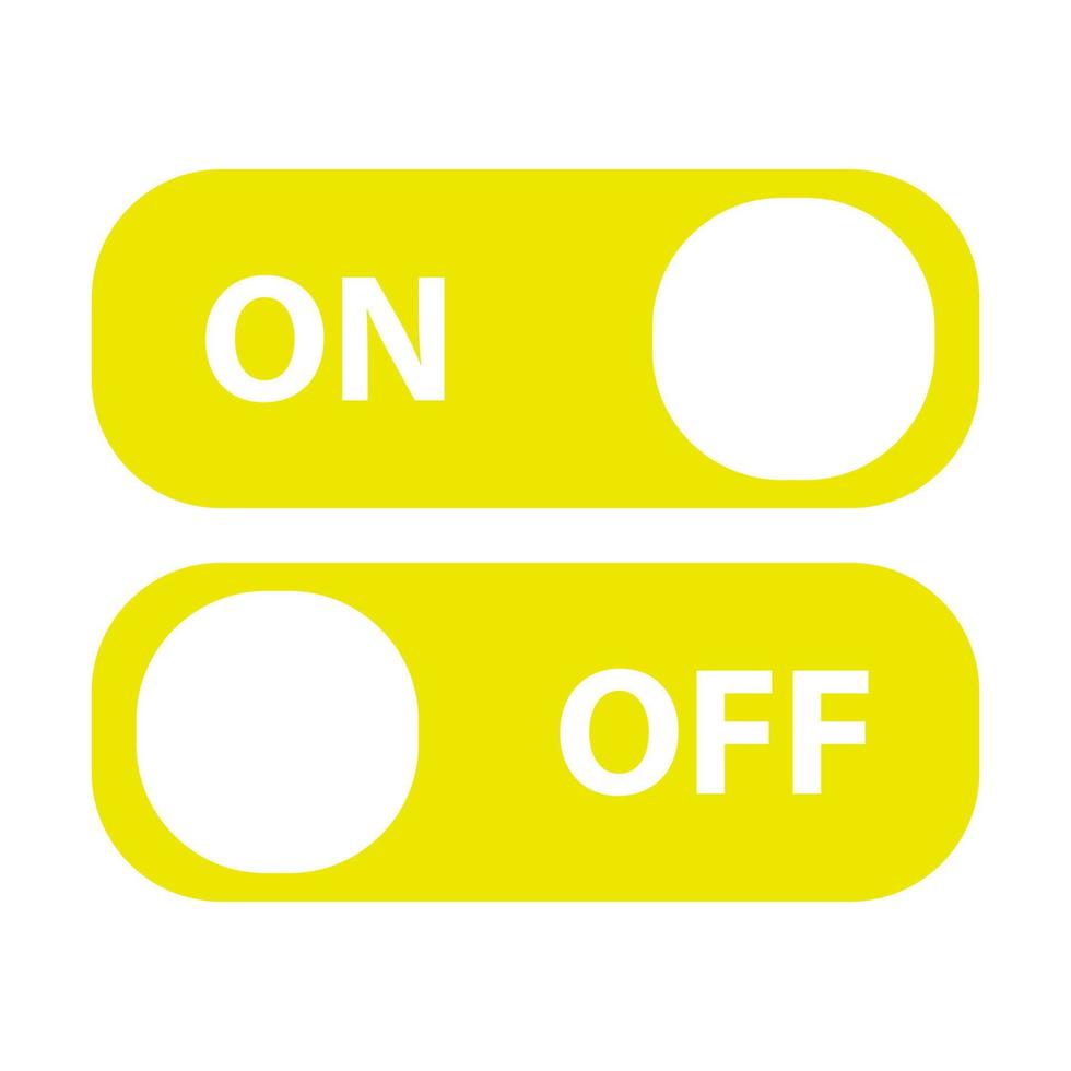 On off symbol on white background vector