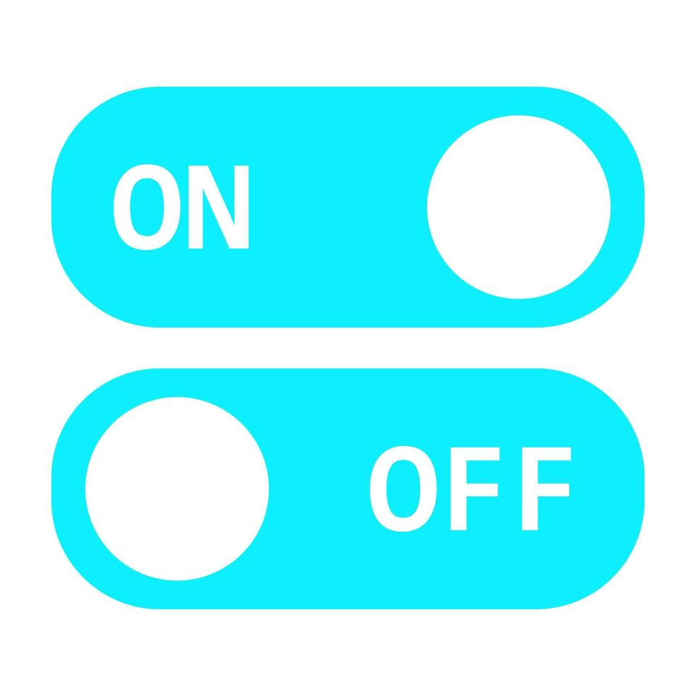 On off symbol on white background vector