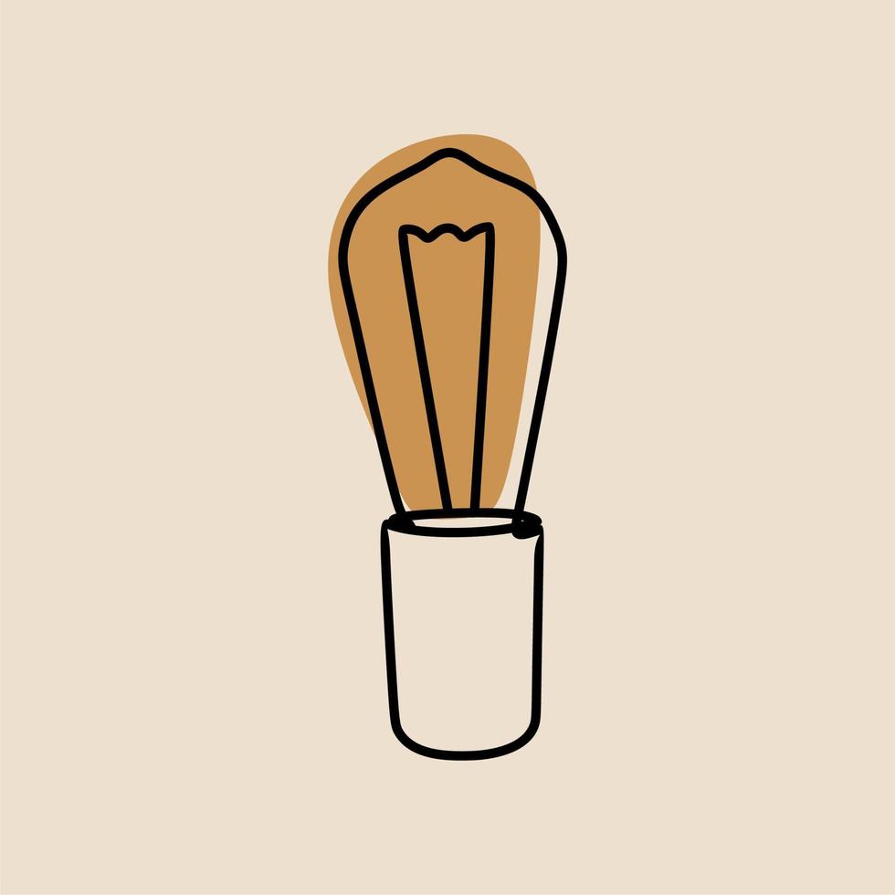 Bulb light oneline continuous line art premium vector set
