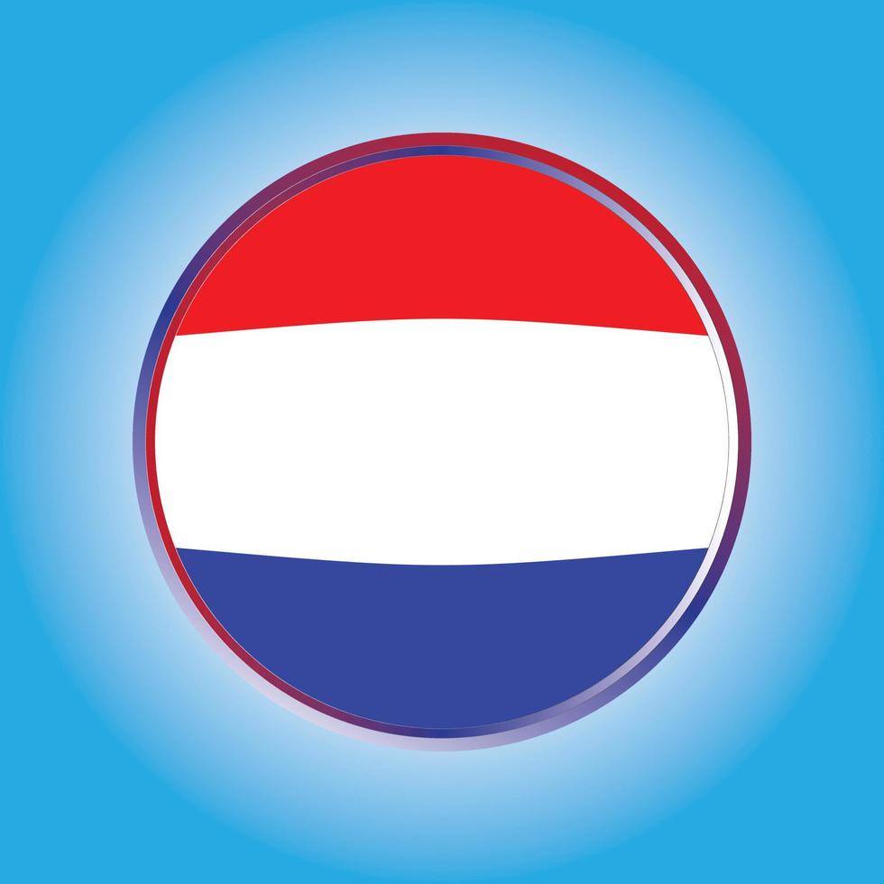 la bandera nacional. el símbolo del estado en el marco del círculo. ilustración vectorial realista. vector