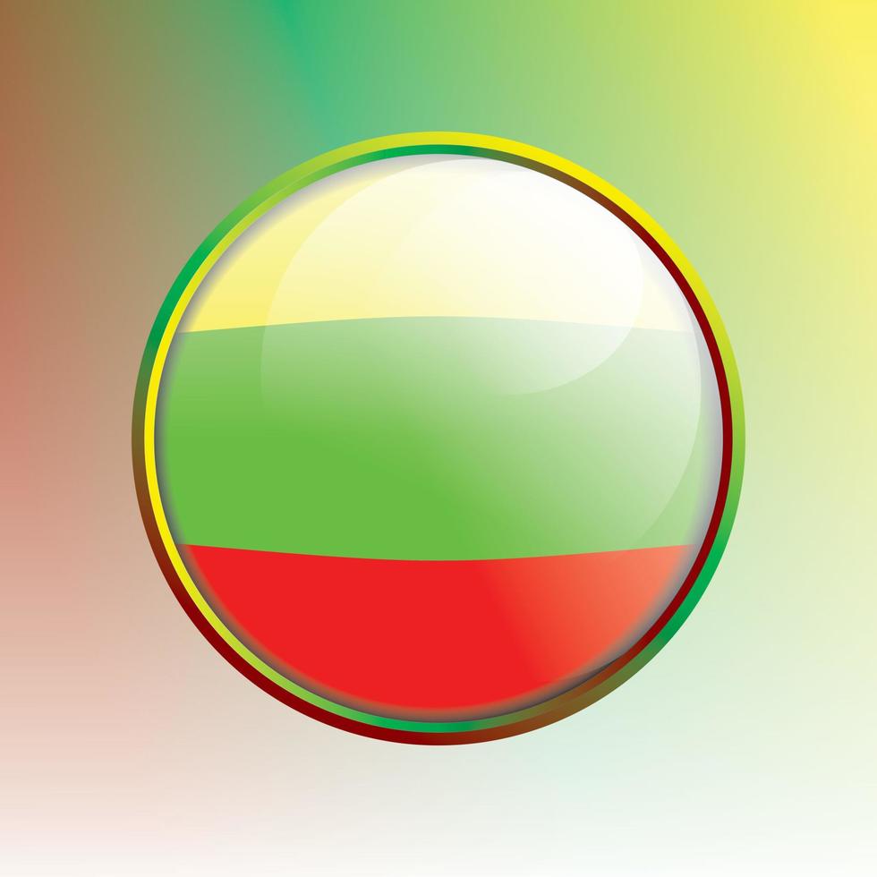 country flag with colorful effect lenses and frames vector