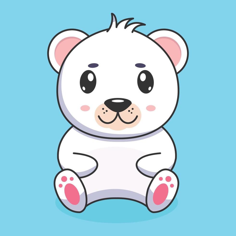 Panda cartoon vector icon illustration