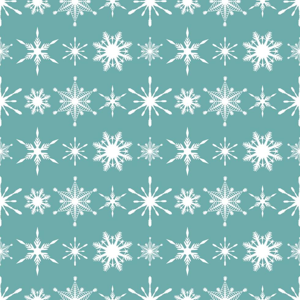 Fondo de invierno de patrones sin fisuras con copos de nieve dibujados a mano, nieve, remolino, ventisca, elementos de diseño. decoración navideña vector