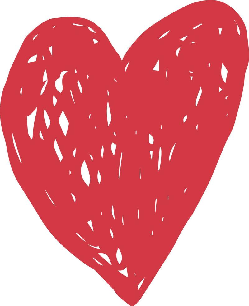 Dibujo de la mano del contorno del corazón con un fondo de pincel. patrón de amor, postal, fondo abstracto del corazón. vector de corazones con el día de san valentín 14 de febrero. fondo para invitaciones y scrapbookin