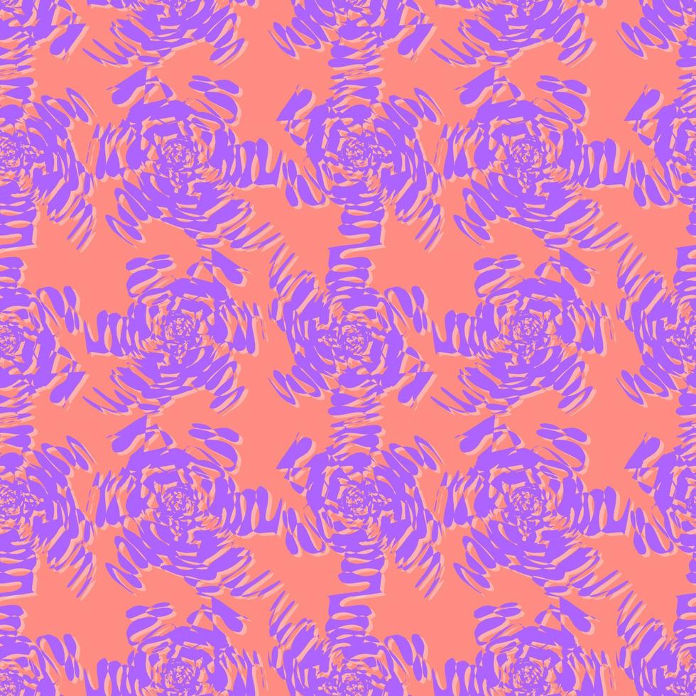 Seamless vector pattern abstract texture ink stains on paper. doodle abstract seamless pattern irregular chaotic waves zigzags on contrasting background.