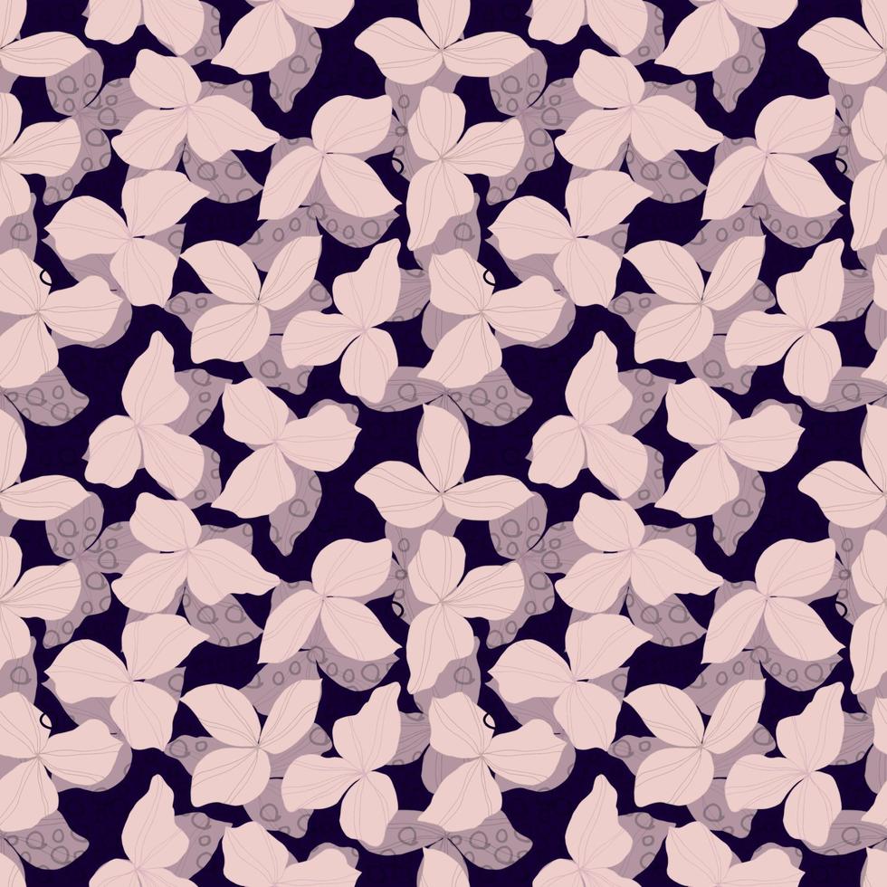 vector seamless pattern flowers . Botanical illustration for wallpaper, textile, fabric, clothing, paper, postcards