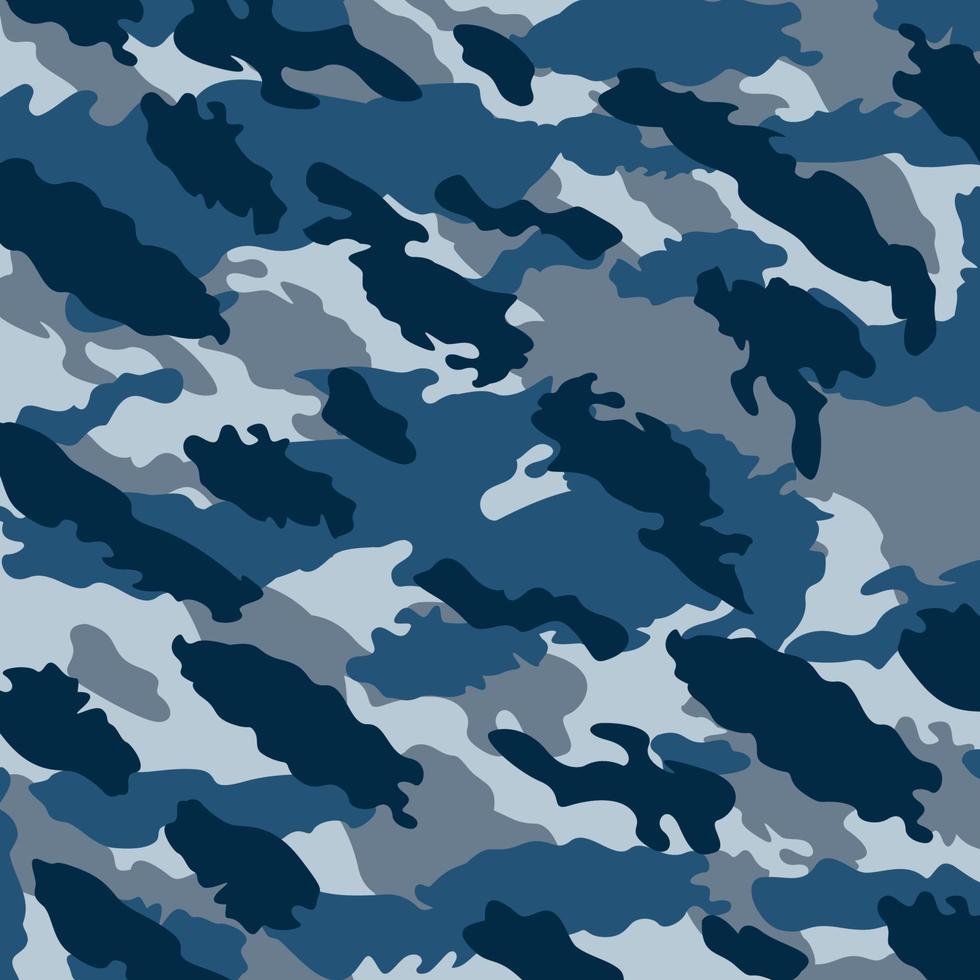 azul marino mar océano soldado sigilo campo de batalla camuflaje patrón de rayas fondo militar adecuado para tela estampada y embalaje vector
