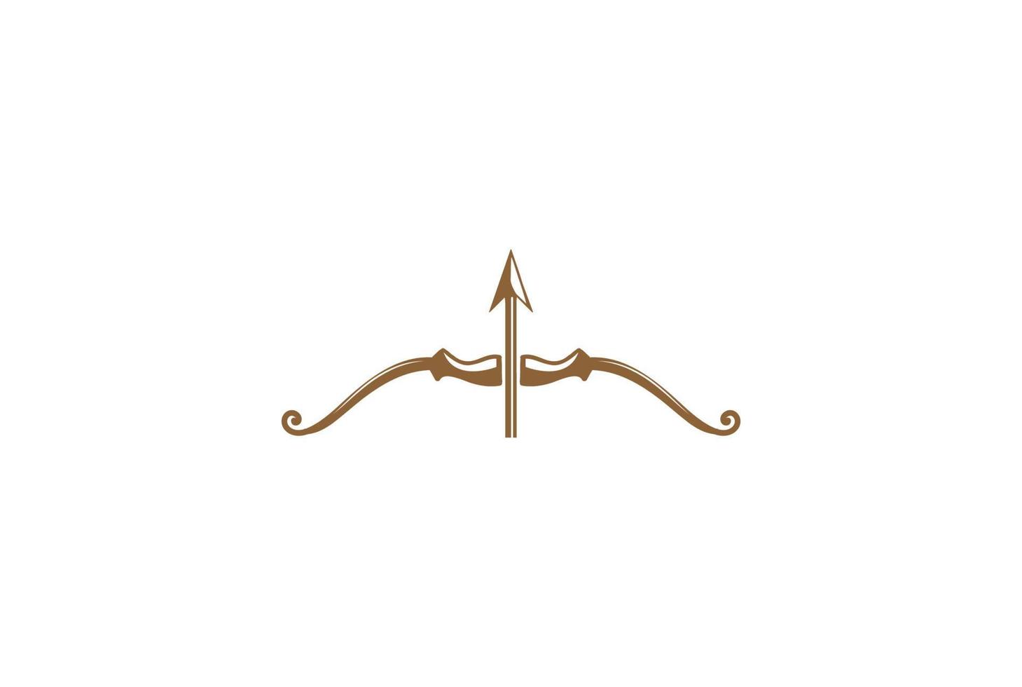 Archer Arrow Arrowhead Sport Logo Design Vector