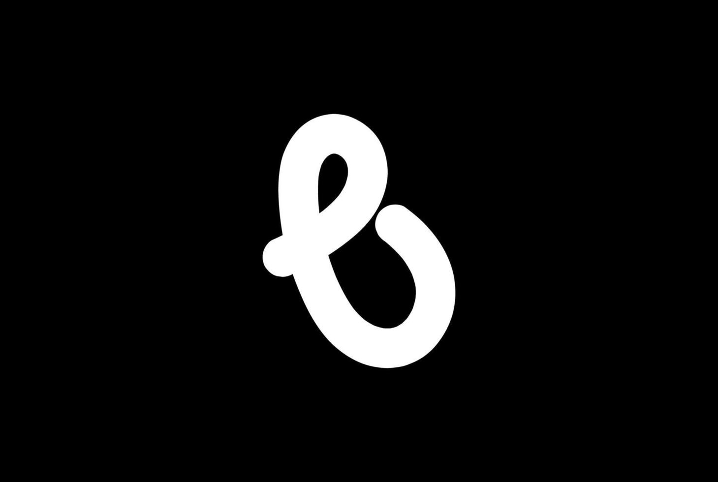 simple minimalista inicial letra b abeja mariposa logo diseño vector
