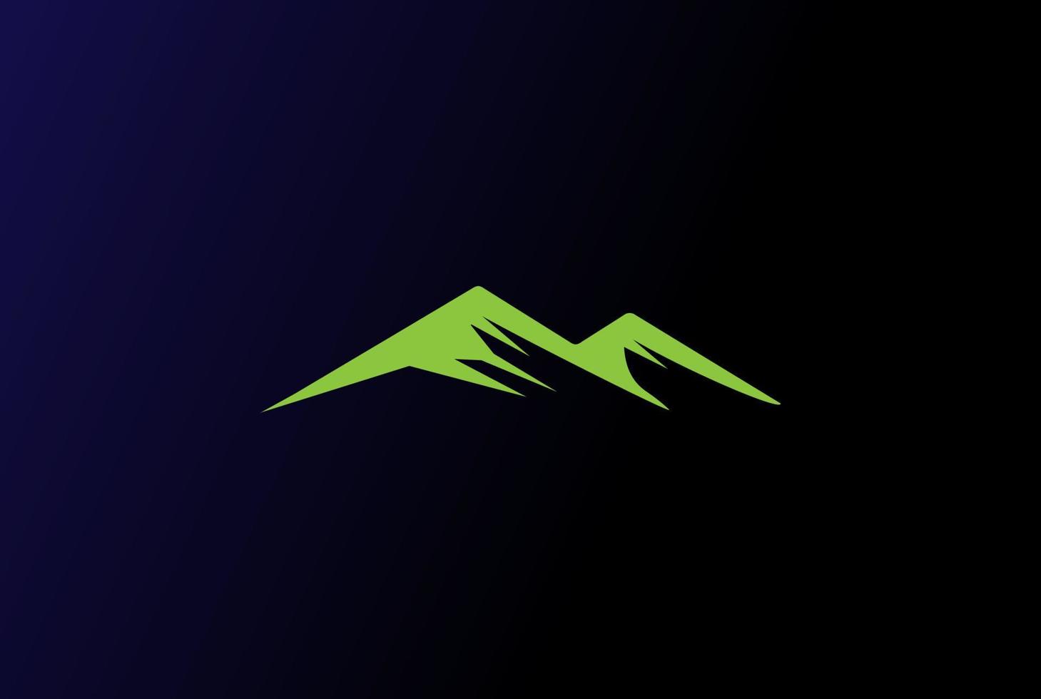 vector de diseño de logotipo de paisaje de montaña minimalista simple