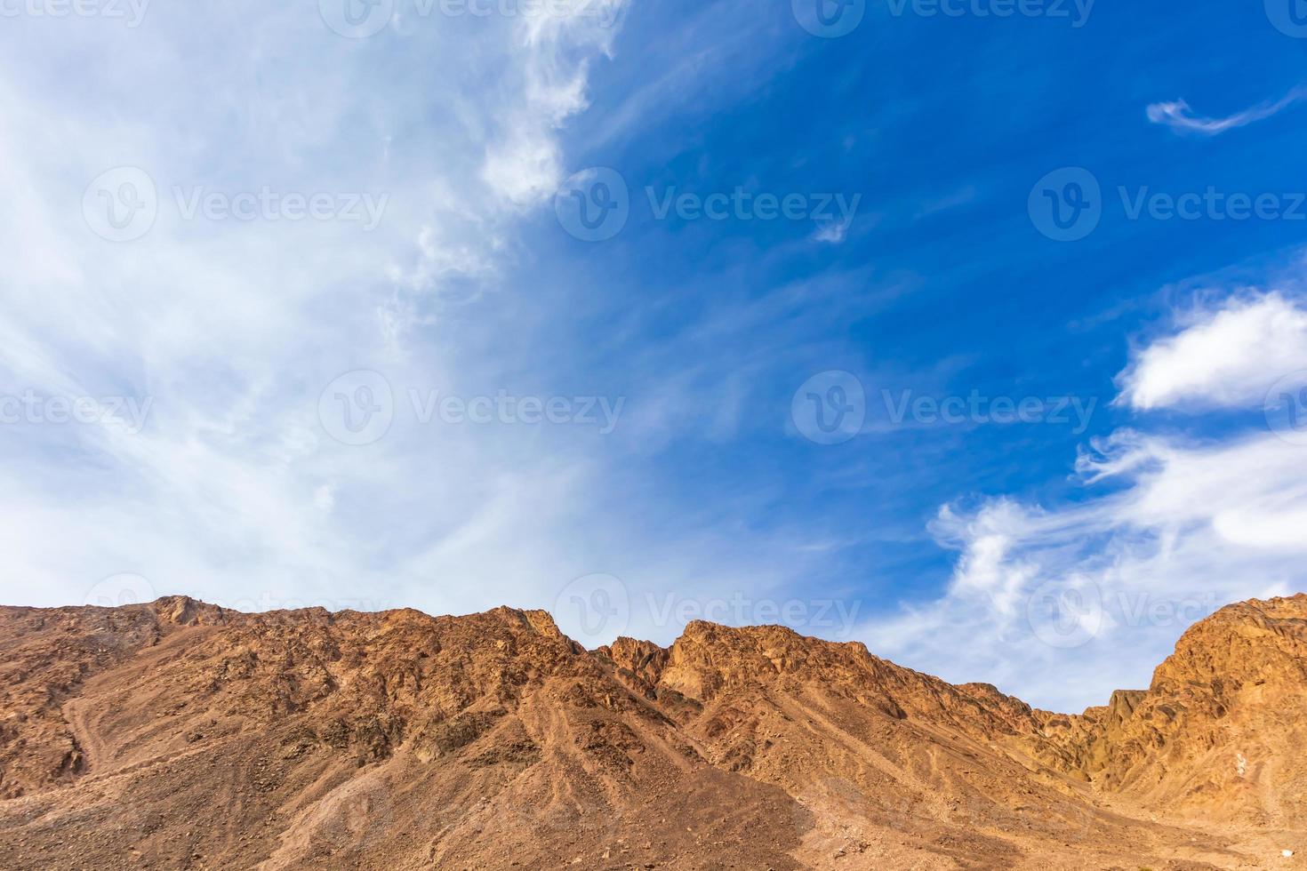 paisaje de montañas en el sinaí egipto foto