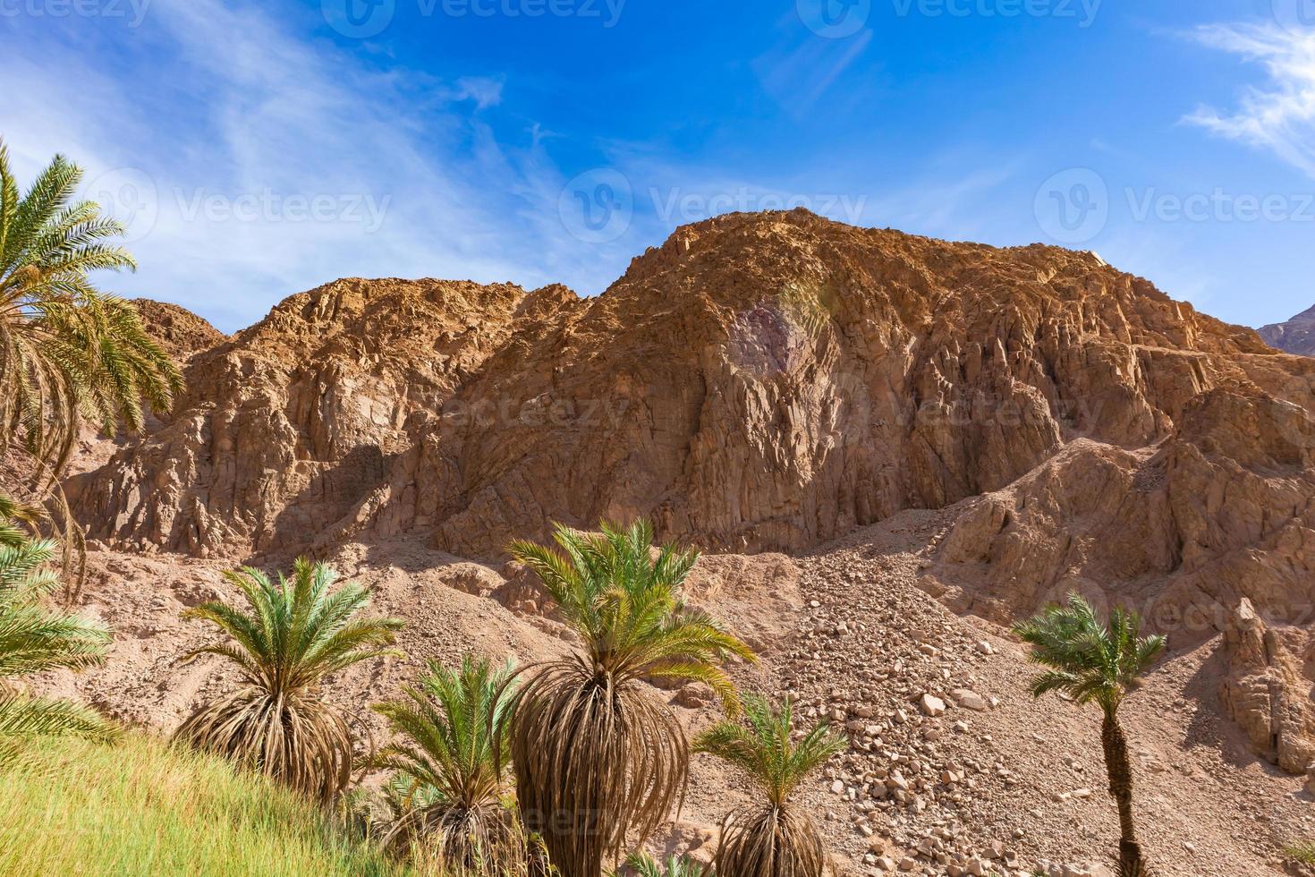 paisaje de montañas en el sinaí egipto foto