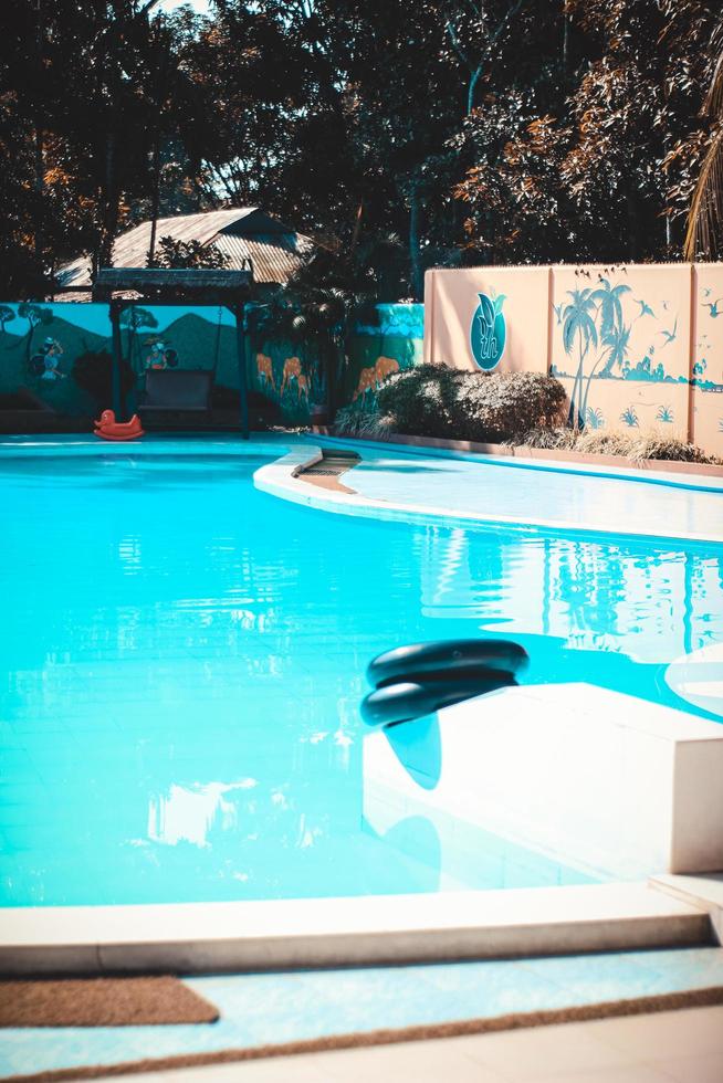 The beautiful swimming pool in hotel photo