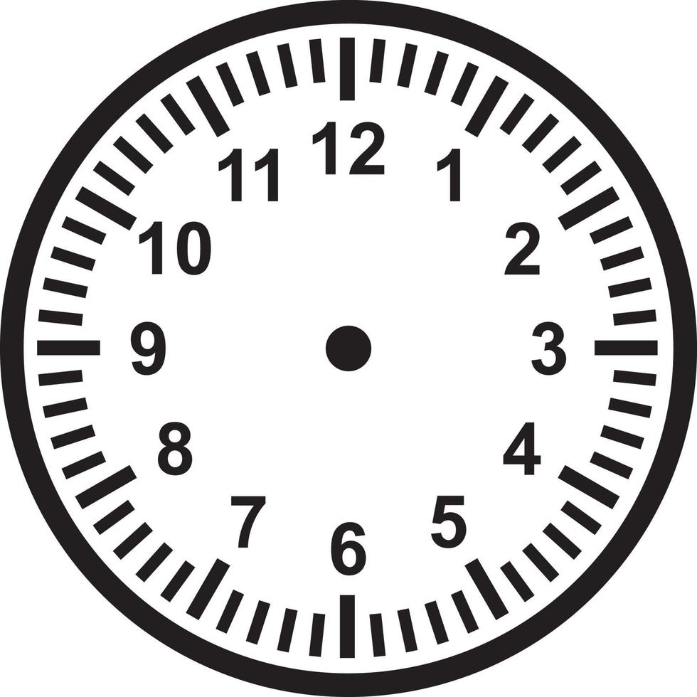 Clock face vector