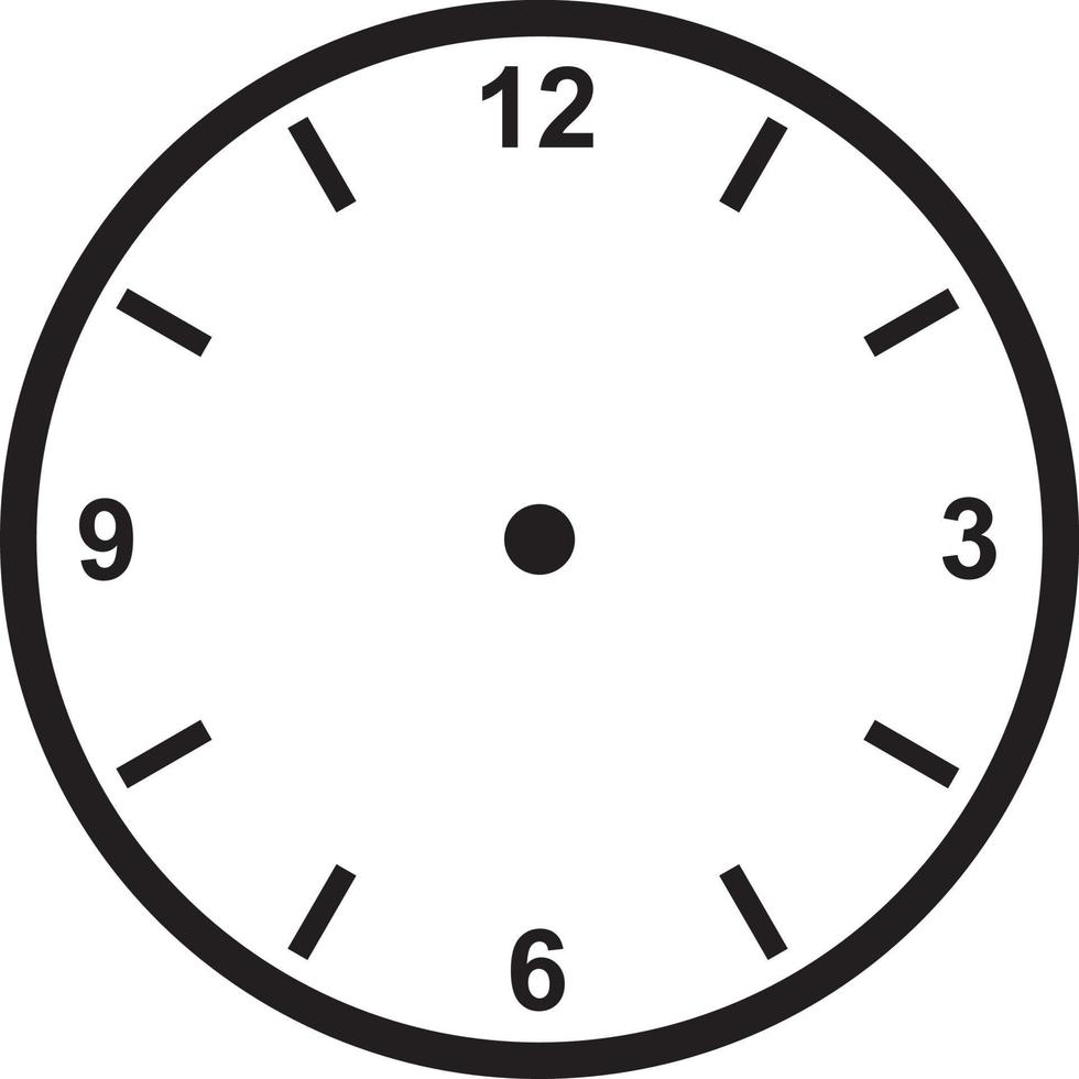 Clock face vector