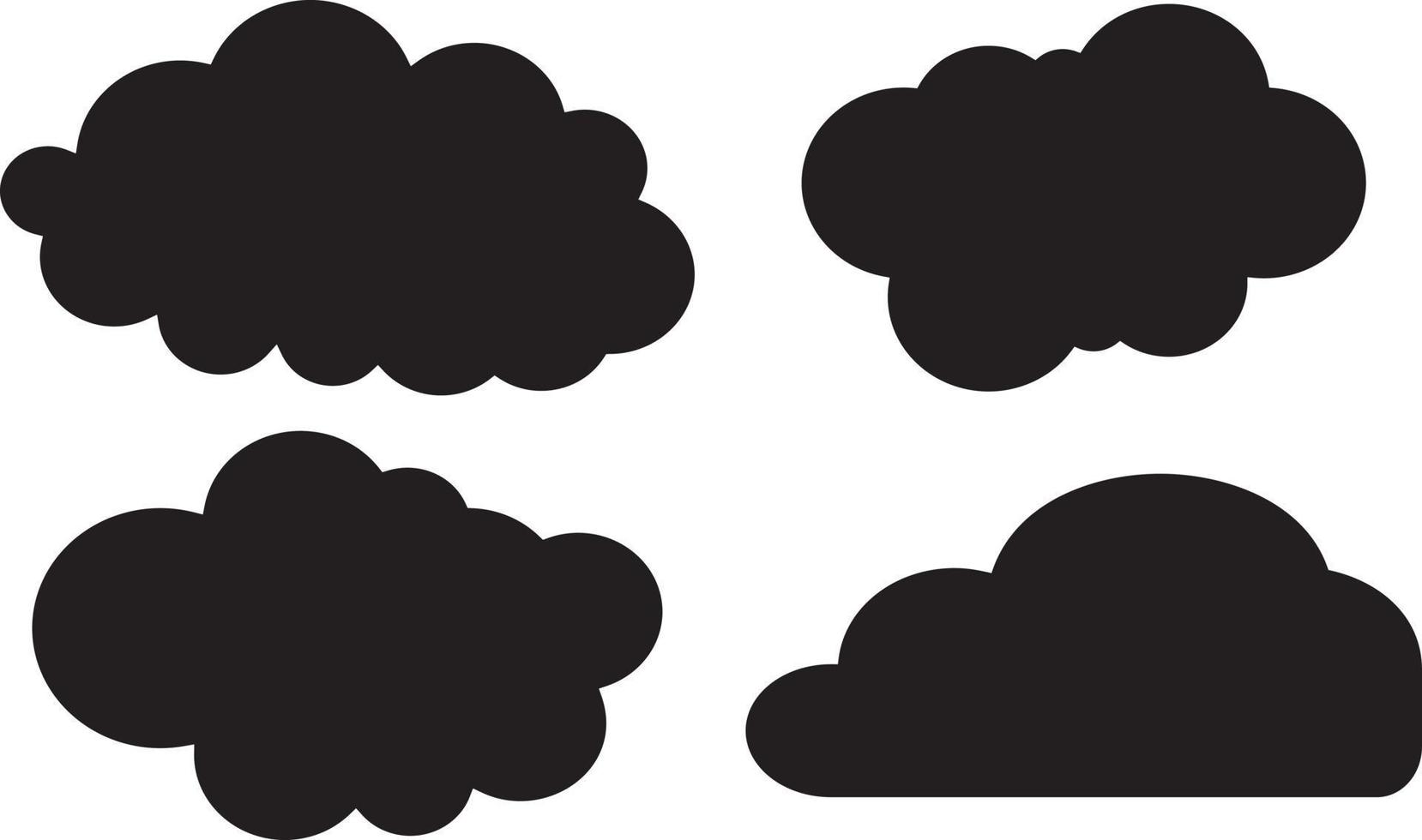 Black Clouds vector