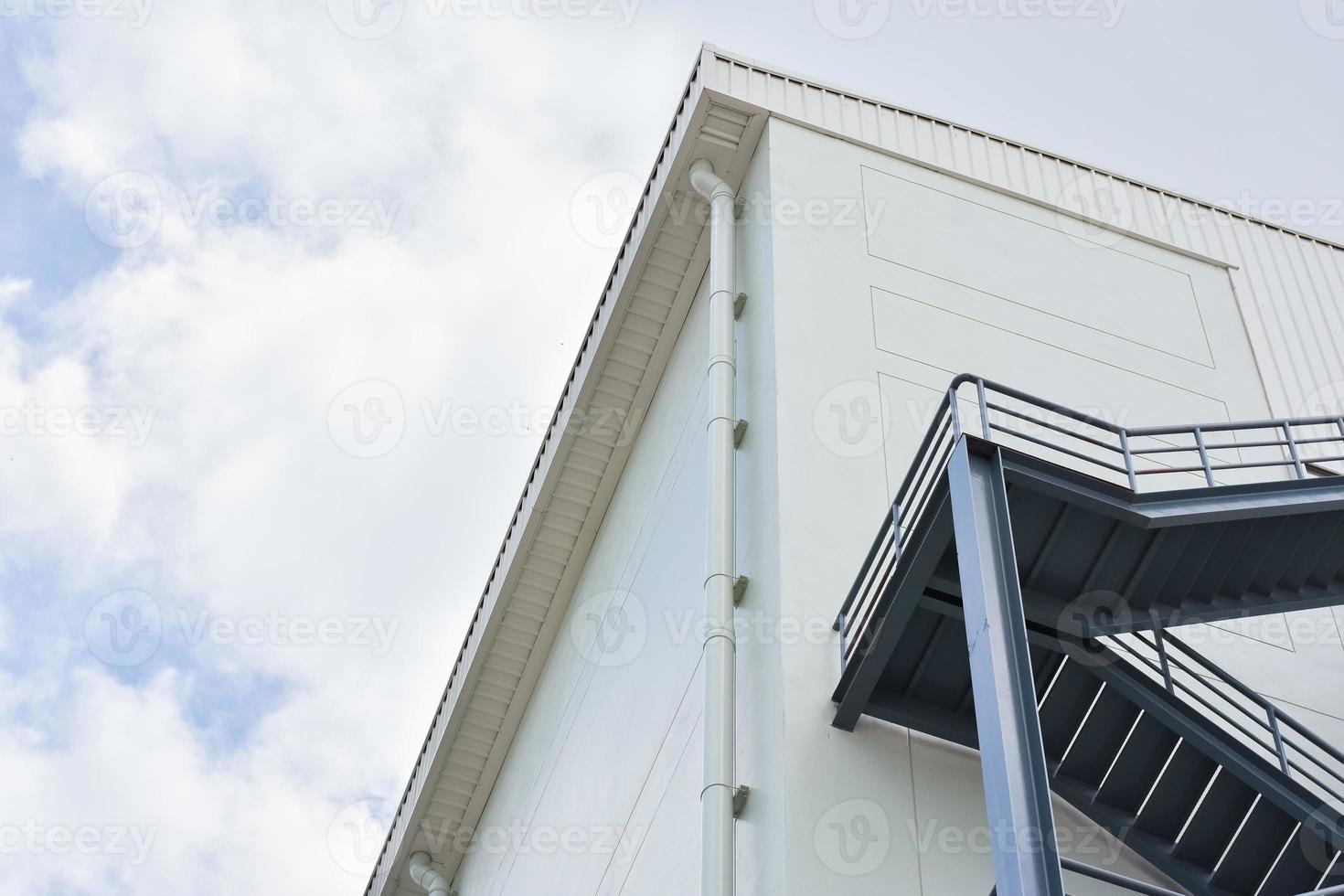 High angle view of the production building in the industrial estate photo