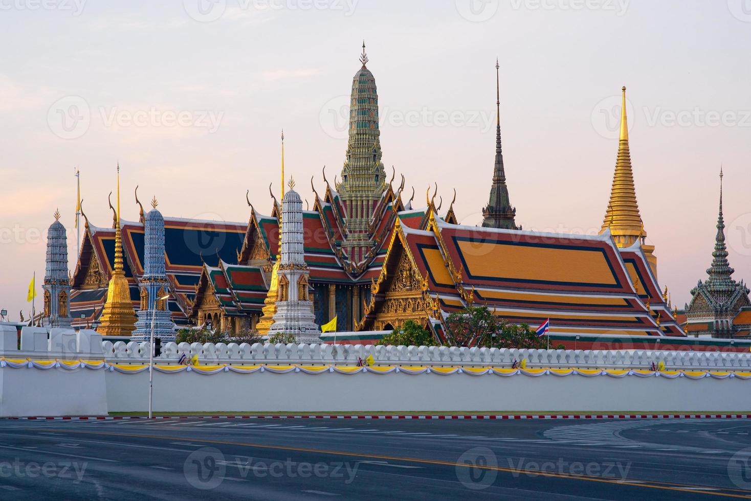 Temple of the Emerald Buddha or Wat Phra Kaew temple in Bangkok,Thailnd photo