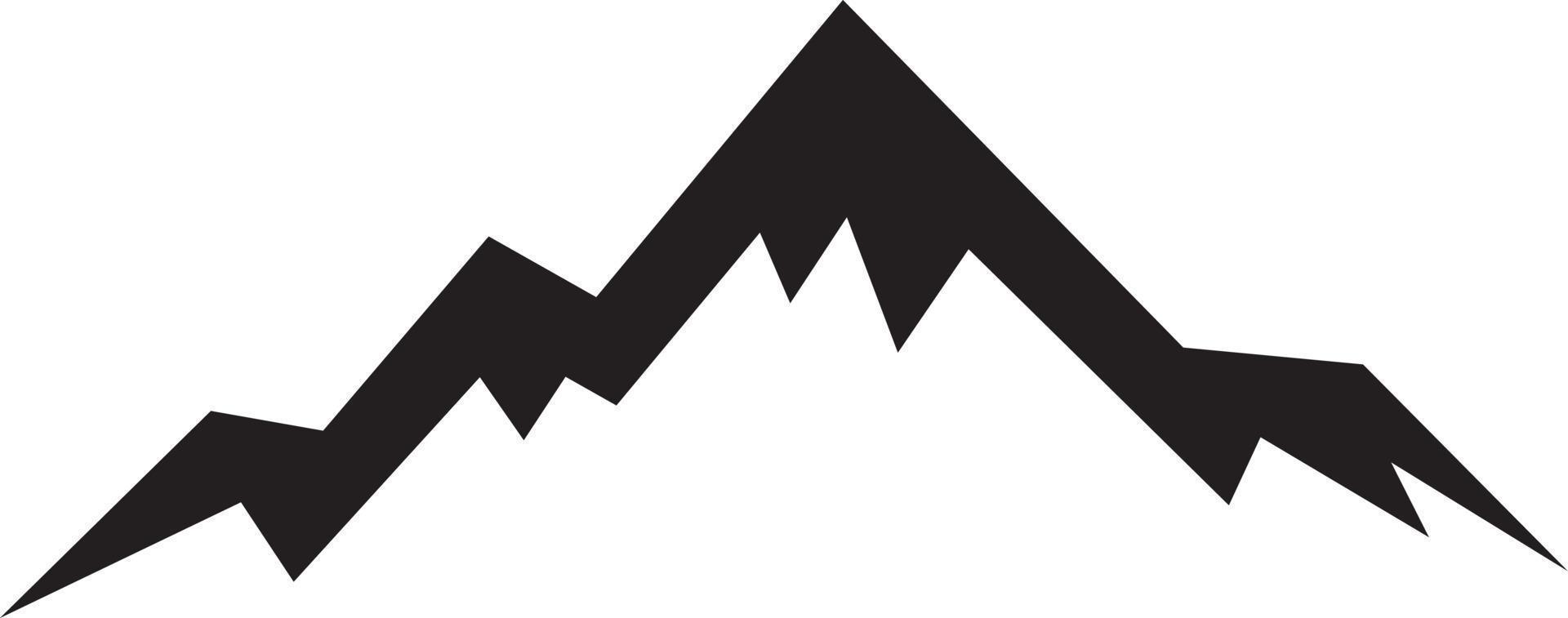 Mountains simple icon vector