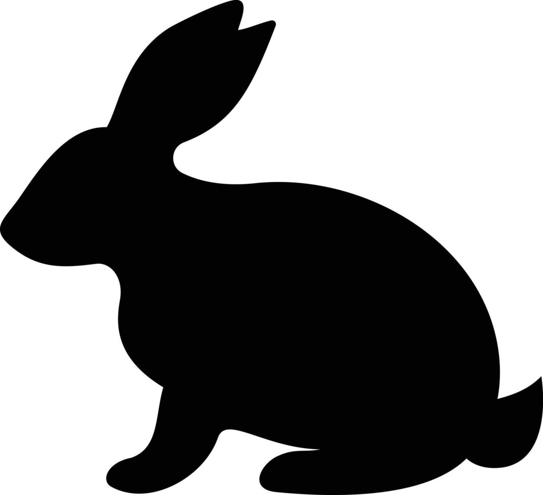 Rabbit silhouette vector